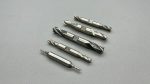 Double End Mills Five In The Set 1/8' - 9/32" - 5/16" - 13/32" and 1/2" HSS In Good Condition