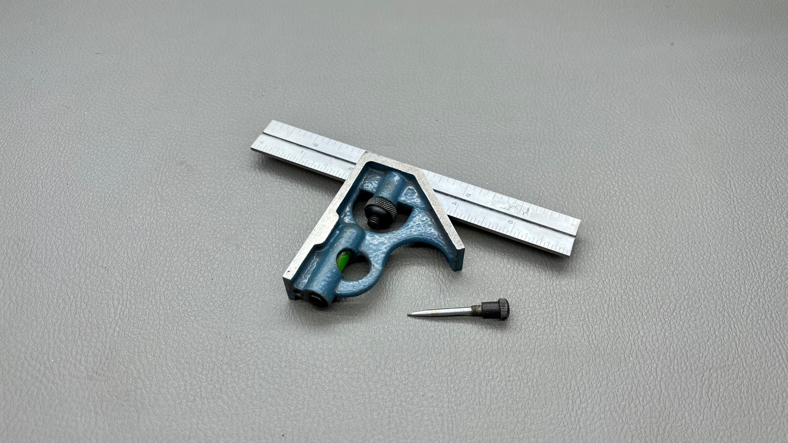 Fowler USA 6" Adjustable Imperial Square In Good Condition Level Vial Is Good 32nds & 64ths