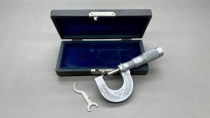 Brown & Sharpe USA 215 0 -1" Disc Micrometer In Good Condition IOB