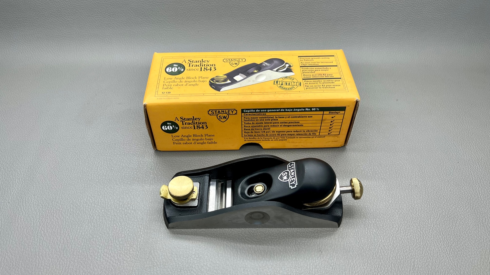 Stanley No 60 1/2 SW Low Angle Block Plane - Image 6