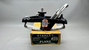 Stanley No 20 Adjustable Circular Plane 1 3/4" Cutter 10" Long In Top Condition IOB
