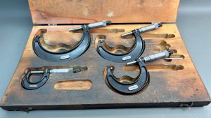 Starrett USA No 436 4 Piece Micrometer Set