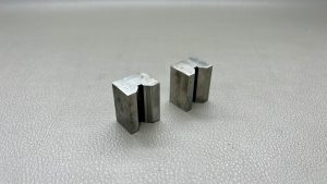 Two Unmarked V Blocks Measuring 1" X 3/4" In Good Condition