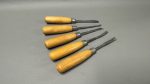 Set Of Five Italian Carving Chisels